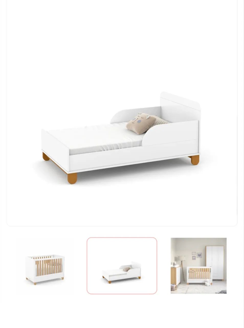 Ber ço e mini cama semi novo  - Foto 2
