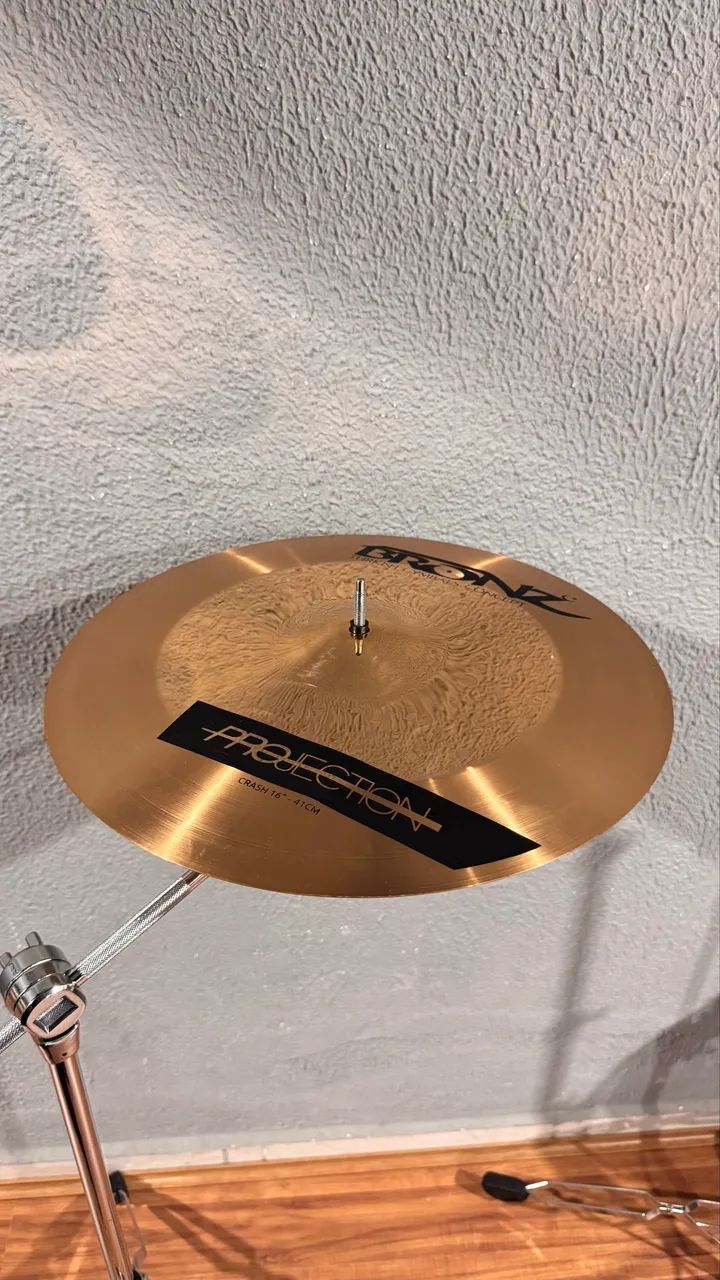 Prato Odery Bronz Projection Crash Ataque 16 Polegadas Bronze B10 - Foto 2