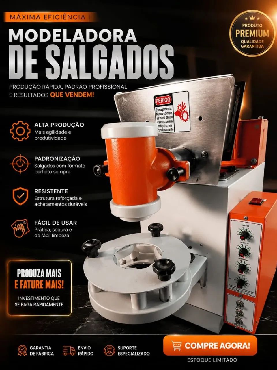 Máquina de salgados Compacta print