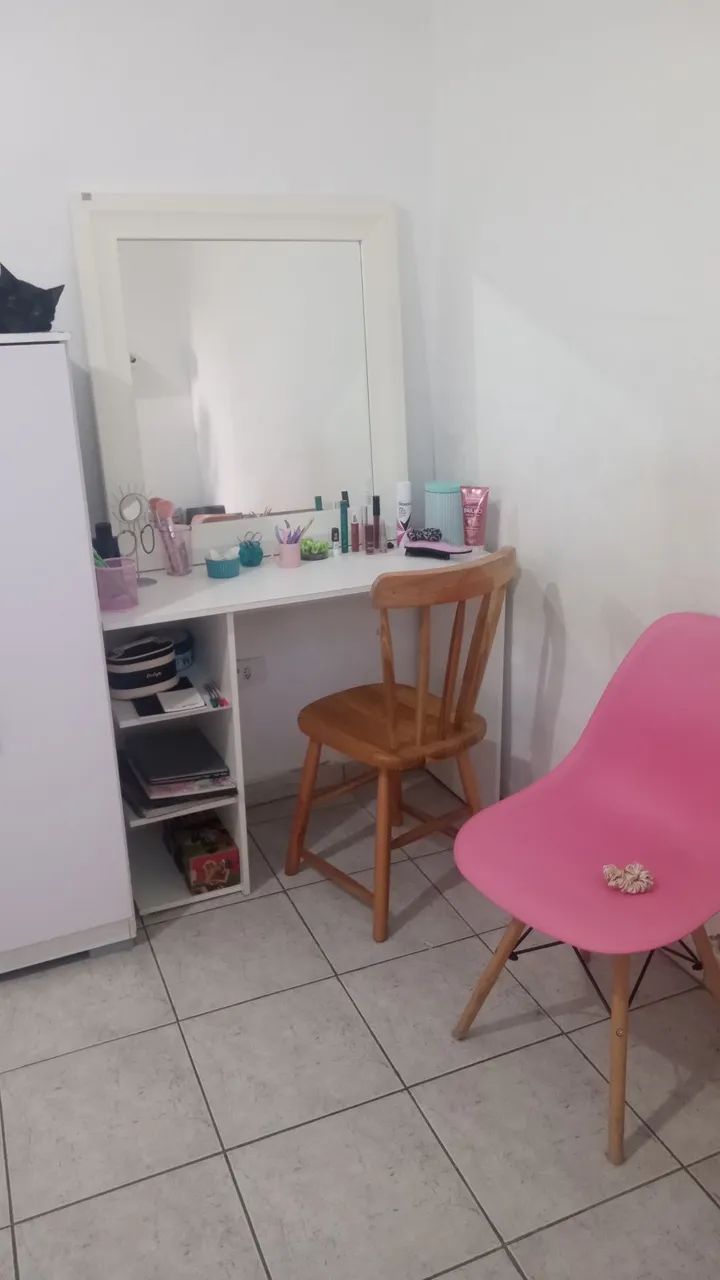 escrivaninha/penteadeira branca - Foto 3