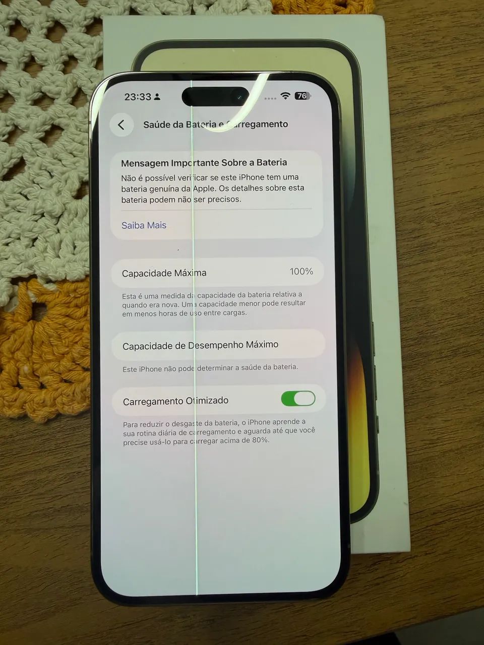 IPhone 14 Pro Max 256 gb 100% saude da bateria - Celulares e