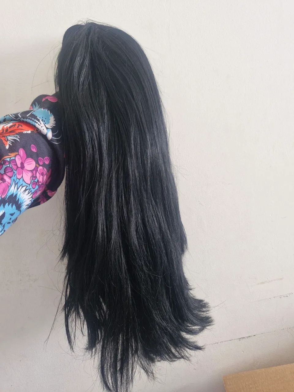Peruca Lance cabelo preto longo - Foto 4