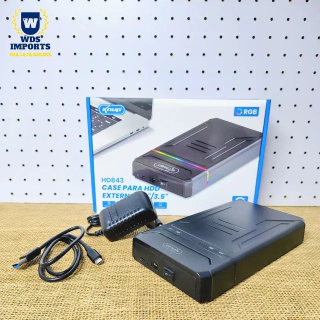 Case Hd Externo Usb 3.0 Sata 2,5/3,5 5Gb