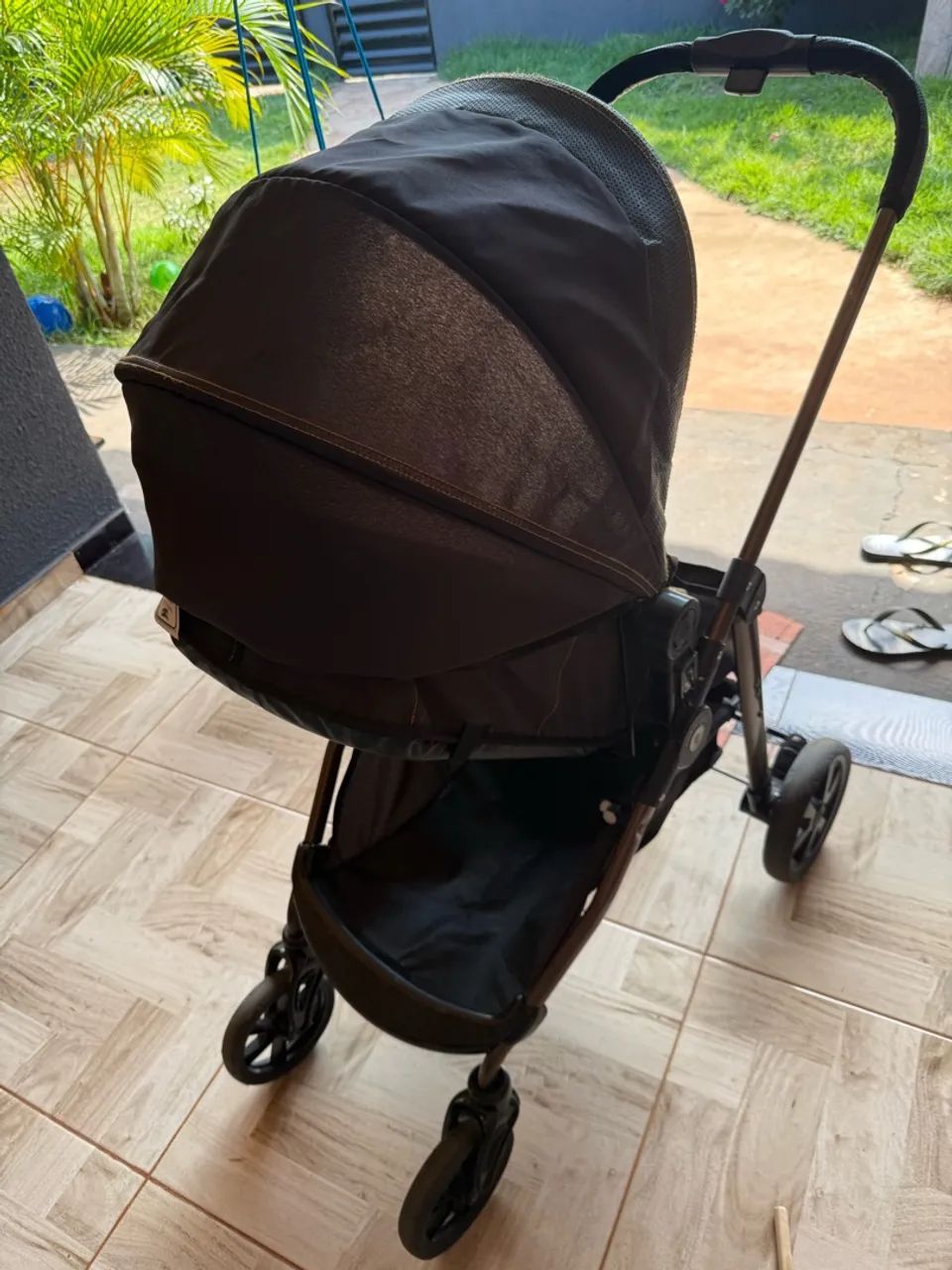 Carrinho de bebê Moisés + bebê conforto e base galzerano - Foto 2