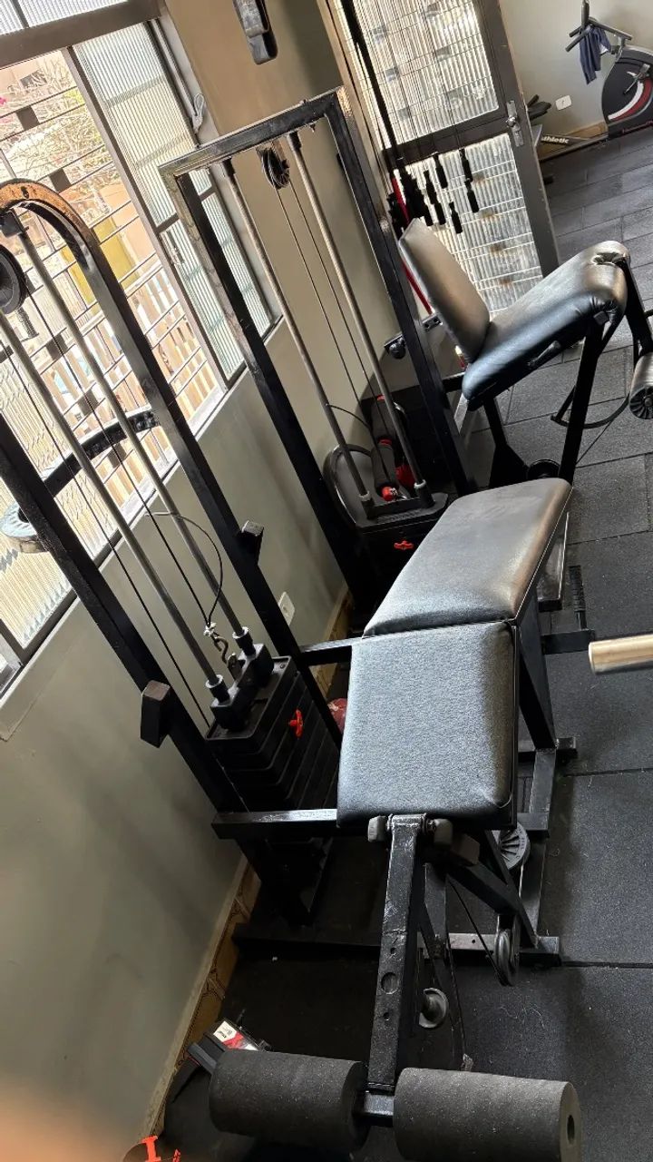MESA FLEXORA COM TORRE DE PESOS - Foto 2