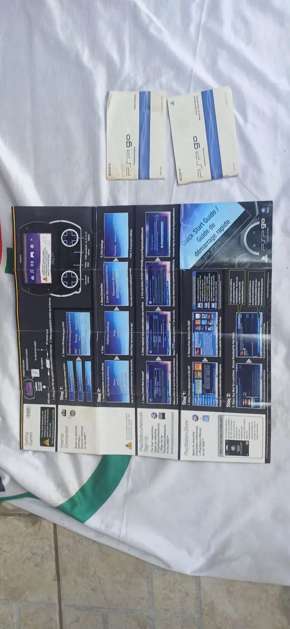 Manual e Poster quikstart PSP go