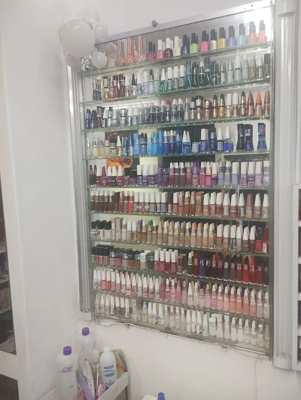 Esmalteria de espelho suporte esmalte 90x1,20 - Foto 2