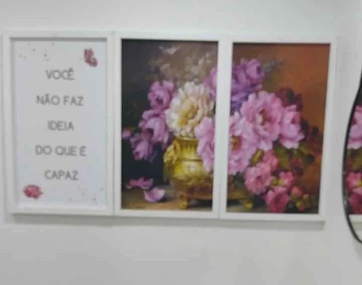 Espelho redondo + quadro grande  - Foto 2