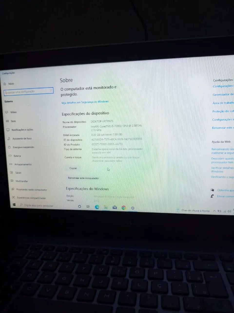 Inspiron 15 3567 i5-7200U com HD Graphics 6 ZERADO - Foto 2