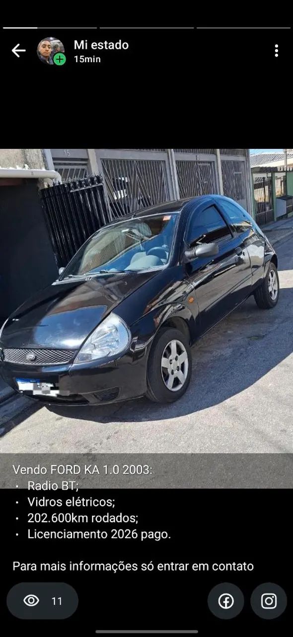 Ford KA GL 1.0i Zetec Rocam 2003
