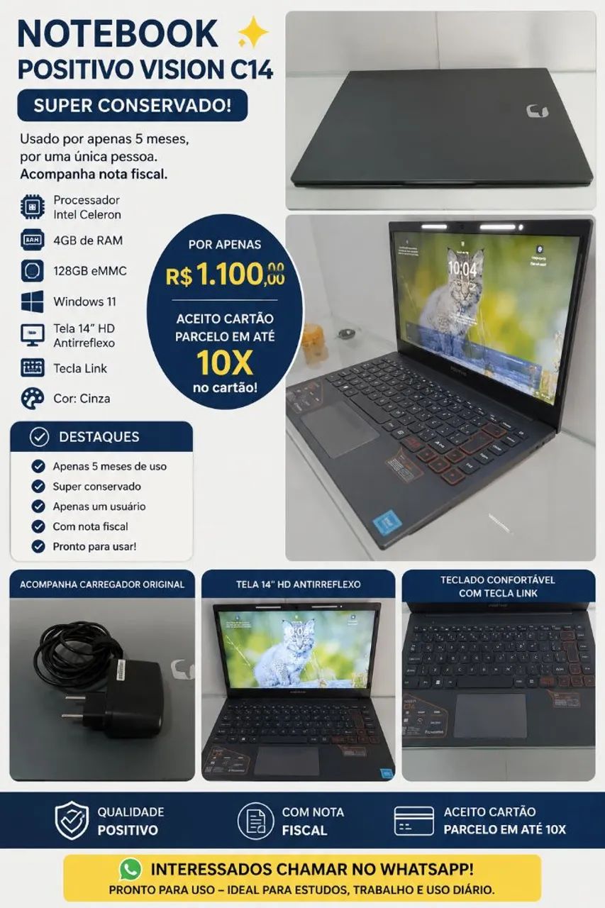 Notebook positivo vision C14 