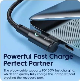 Carregador Celular com 1 porta Usb A e uma Usb C mais 1 cabo tipo C nas 2 pontas  (1 M) - Foto 4