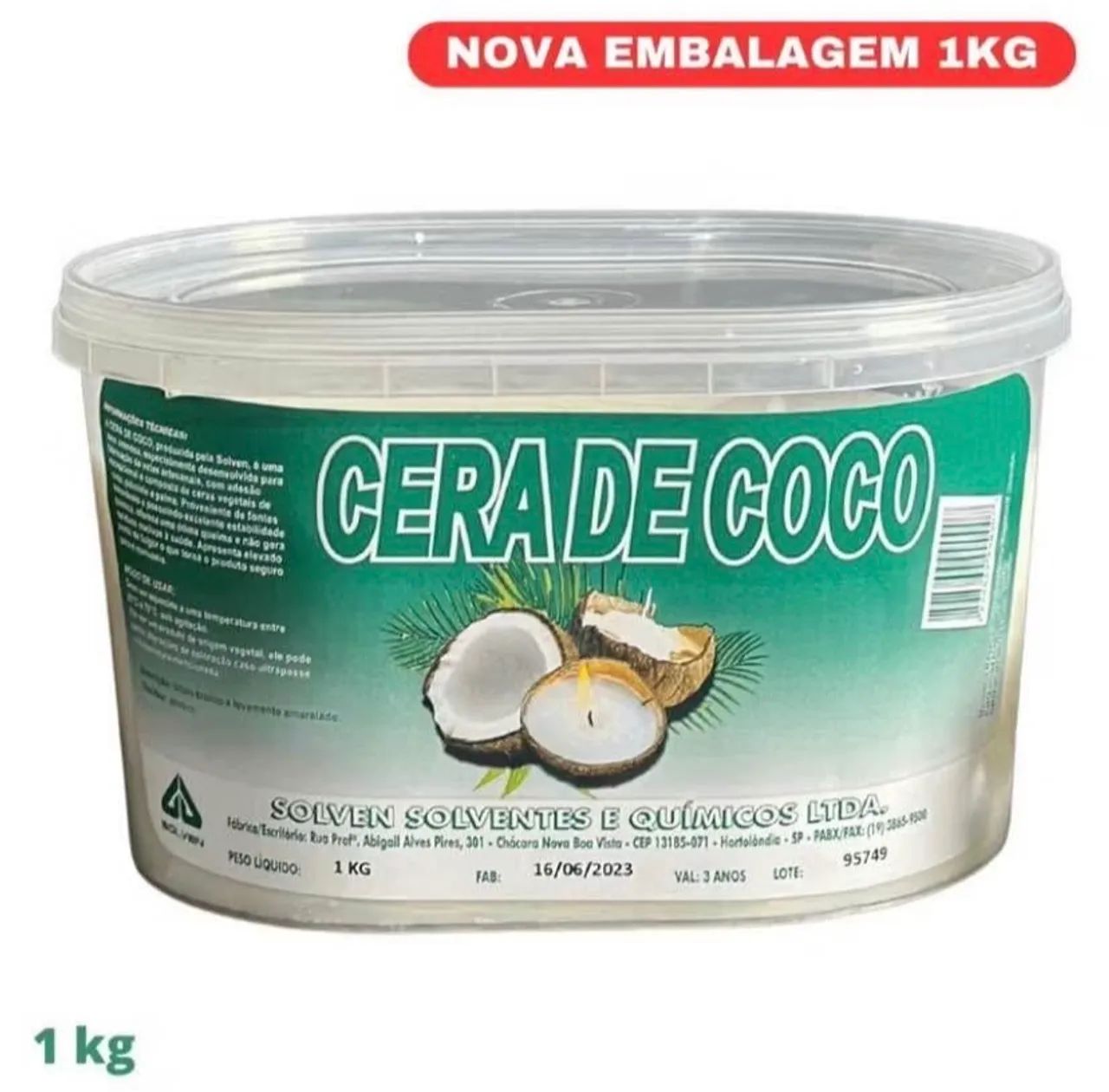 Cera de coco - velas aromáticas