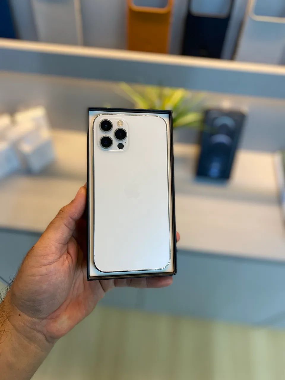 IPHONE 12 PRO 256GB SEMINOVO COMPLETO NA CAIXA PERFEITO