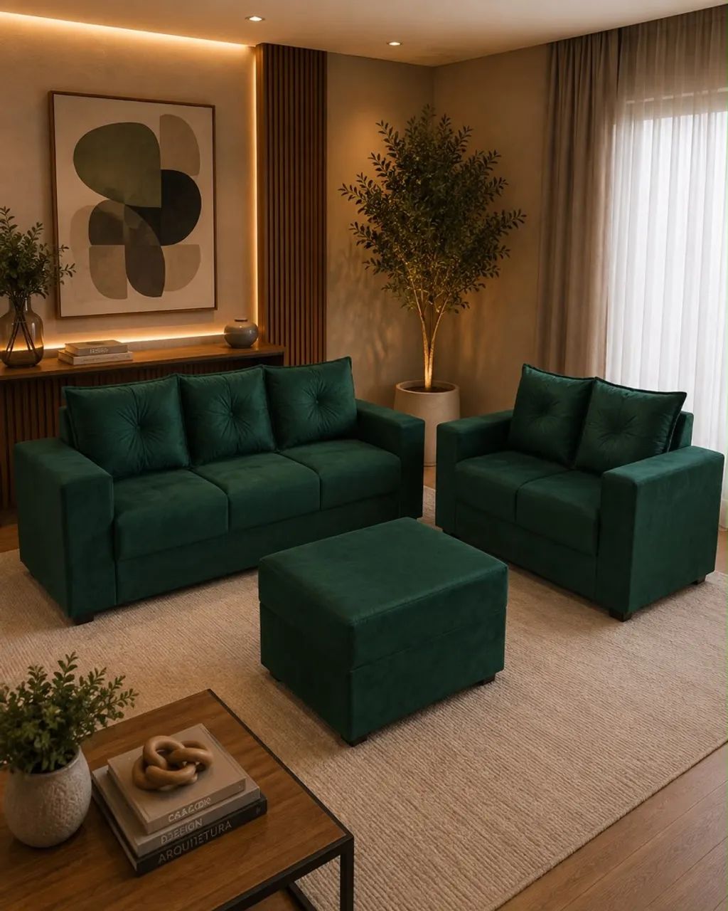 Sofá conjunto luxo 