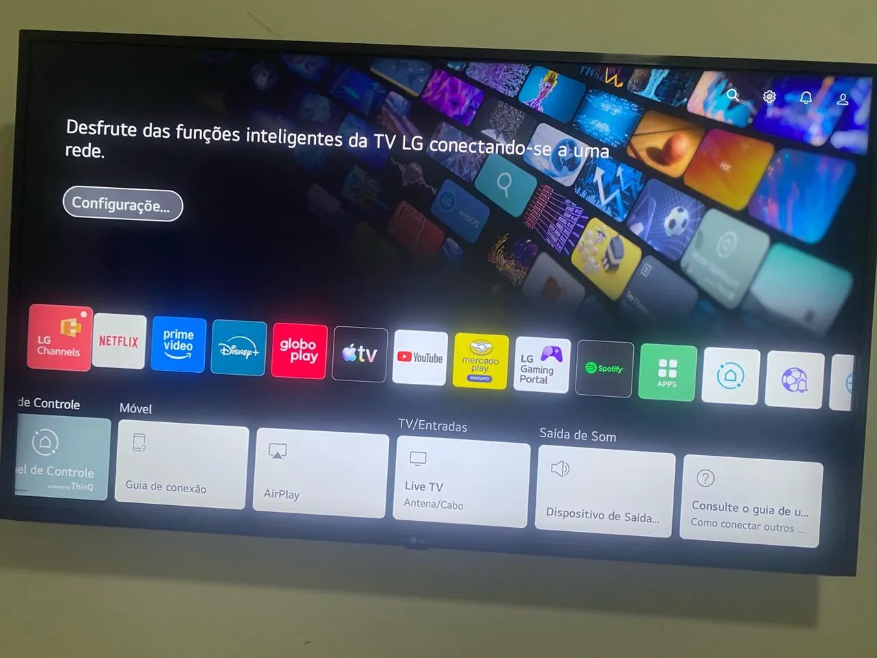 Tv led 60 polegadas LG Bhuetooth Alexia entrega local no plástico novinha 