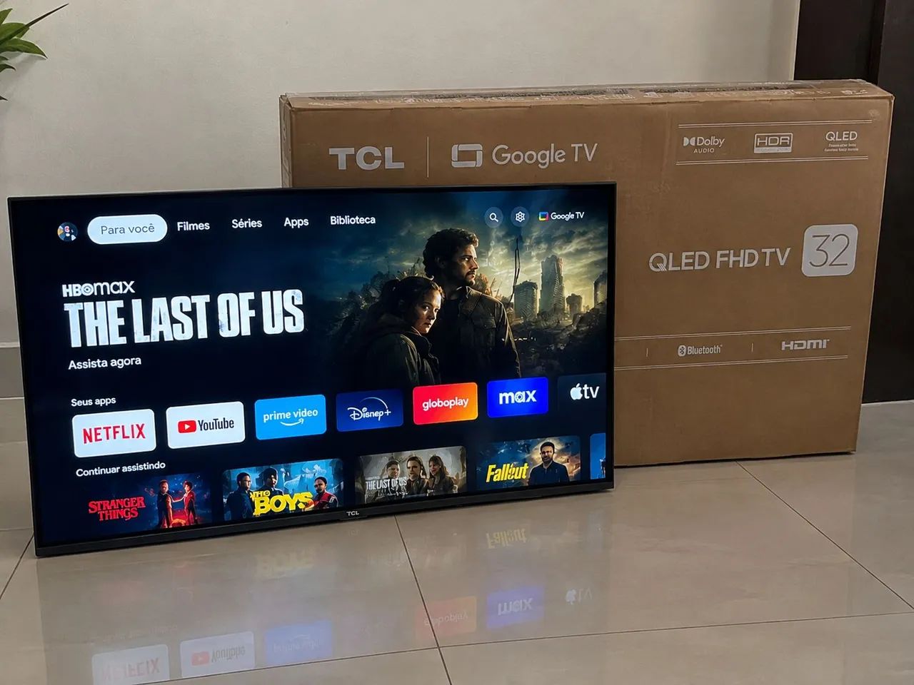 Tv TCL 32 polegadas na caixa 5 meses de uso 