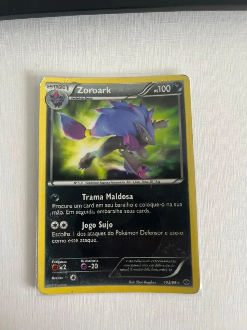 Carta Pokémon - Zoroark 102/99 