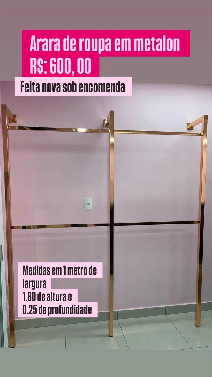 Arara de roupa| sob medida 