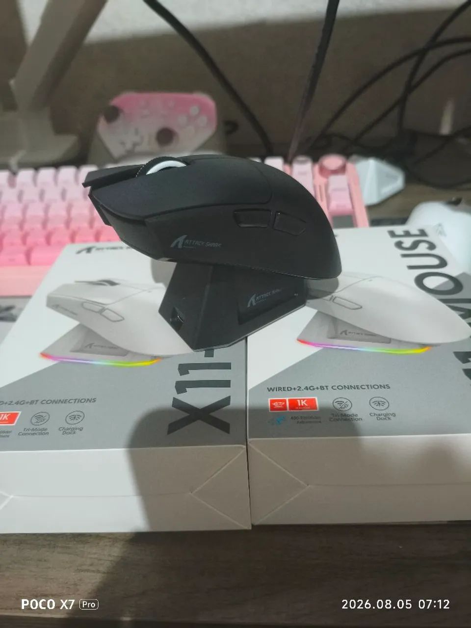 Mouse Gamer Attack Shark X11 Preto - Lacrado