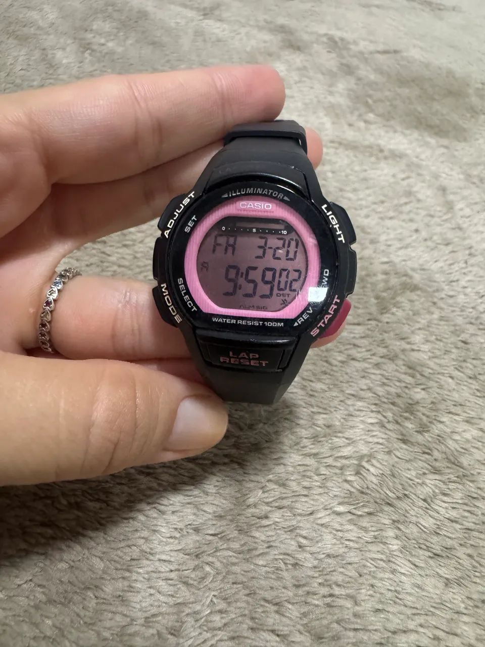 Relógio Casio Runner 60 Lap Memory 100m Resistente À Água