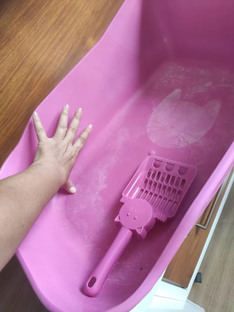 caixa de areia grande para gatos 