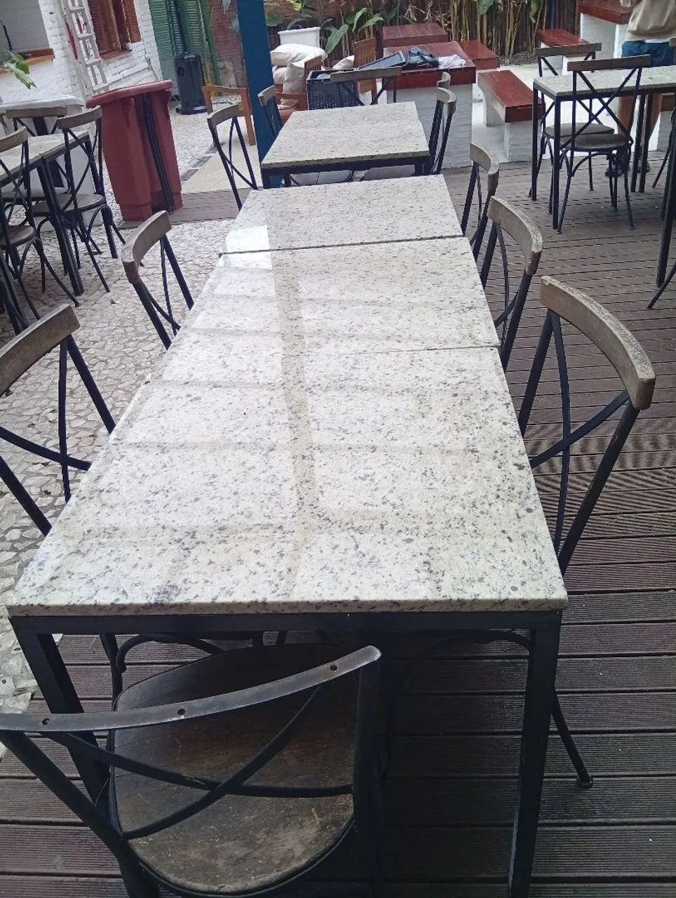 Mesas de mármore com pés de ferro  - Foto 2
