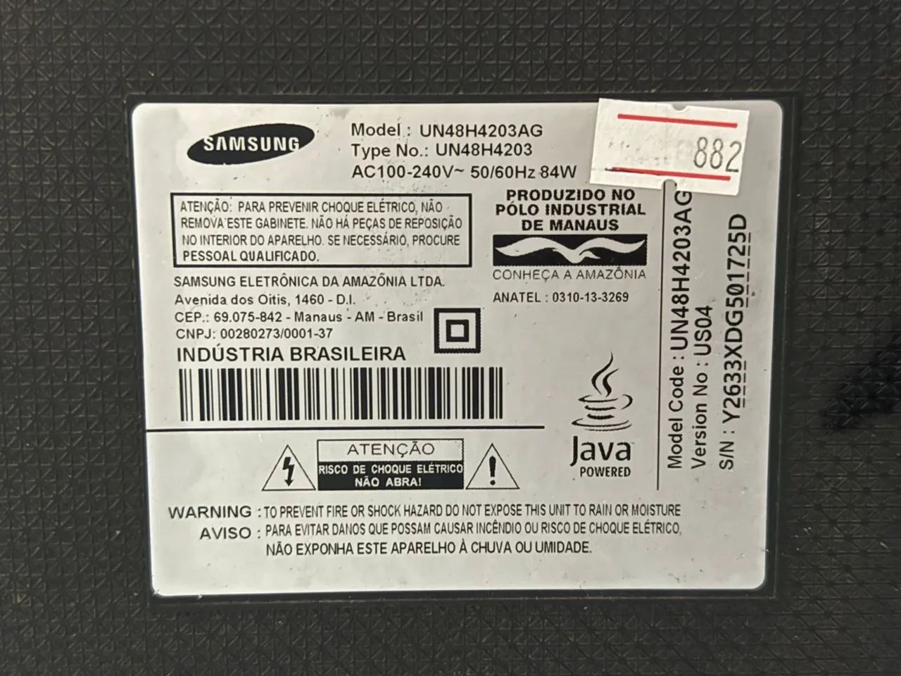 TV Samsung para peças  - Foto 3