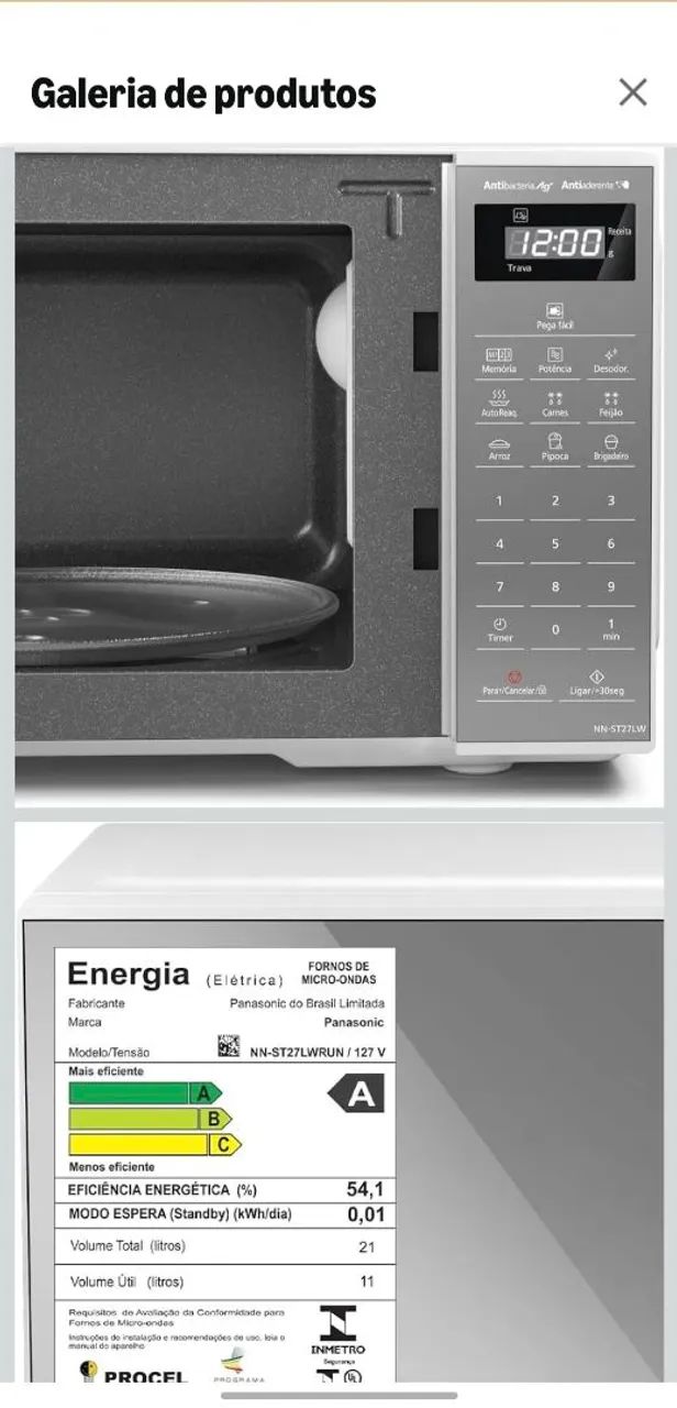 Micro-ondas Panasonic 21L - Foto 3