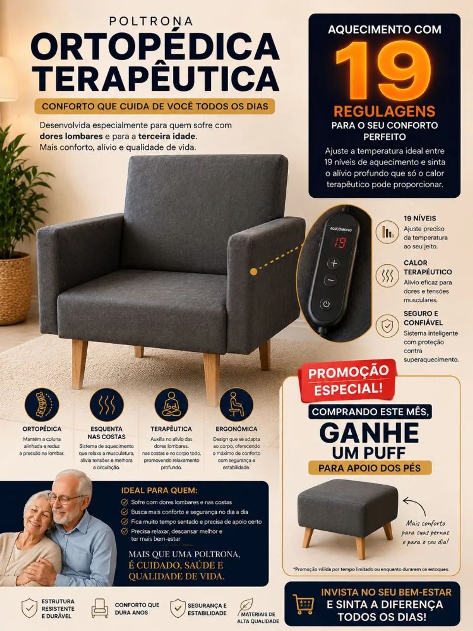 Poltrona ortopédica terapêutica  - Foto 2