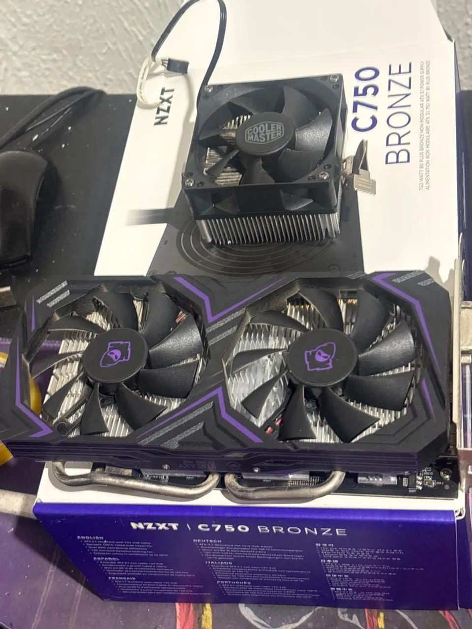 VENDO FONTE+ RX 580+ PLACA MÃE - Foto 2