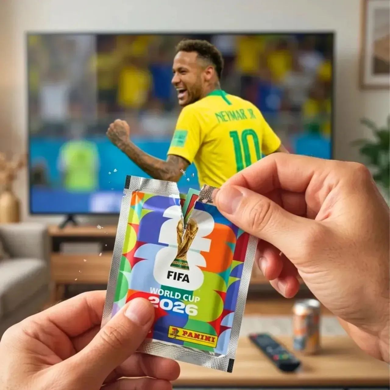 Kit Figurinhas da copa 2026 100 pacotes Oficial Panini  - Foto 3