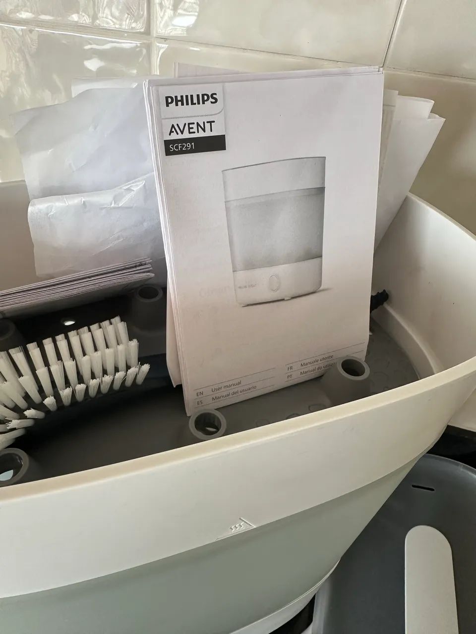 Esterilizador Elétrico Philips Avent bebê SCF291 - Foto 3