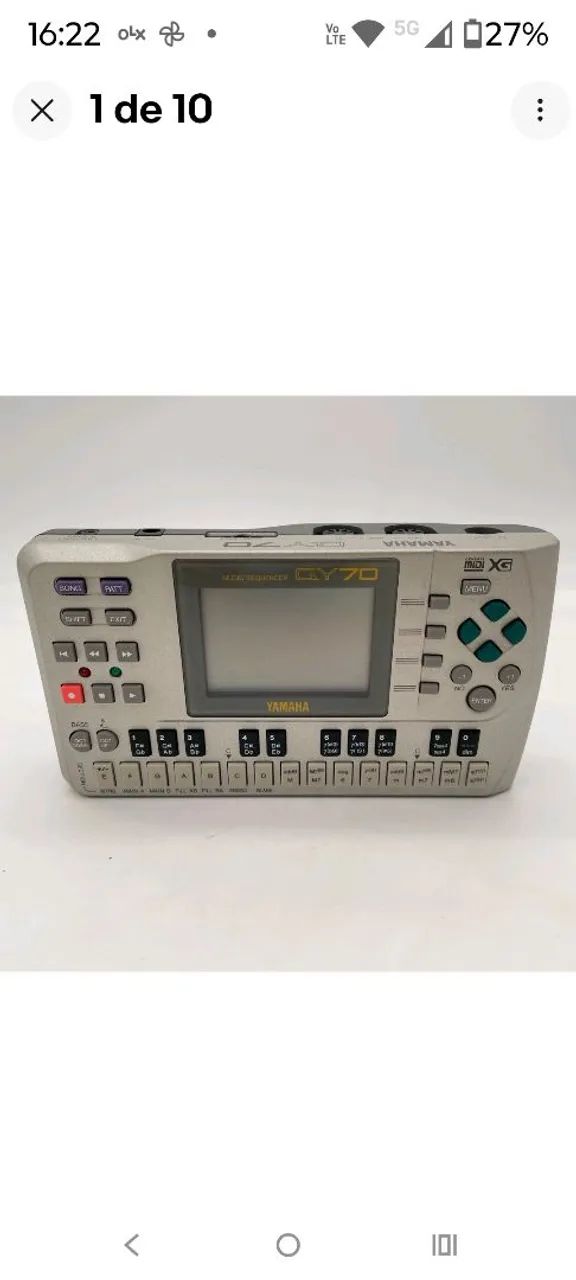 YAMAHA QY70 XG MIDI Music Digital Sequencer Samplers Rhythm