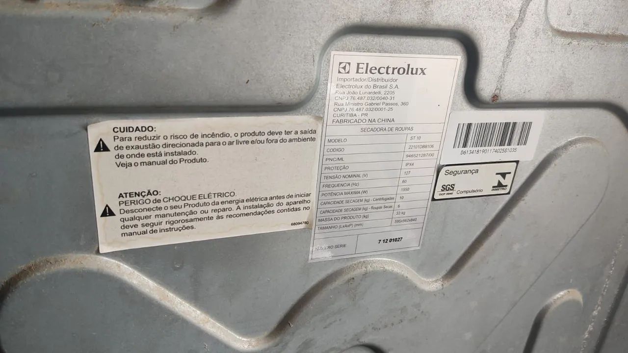 Secadora Eletrolux. Com defeito!  - Foto 3
