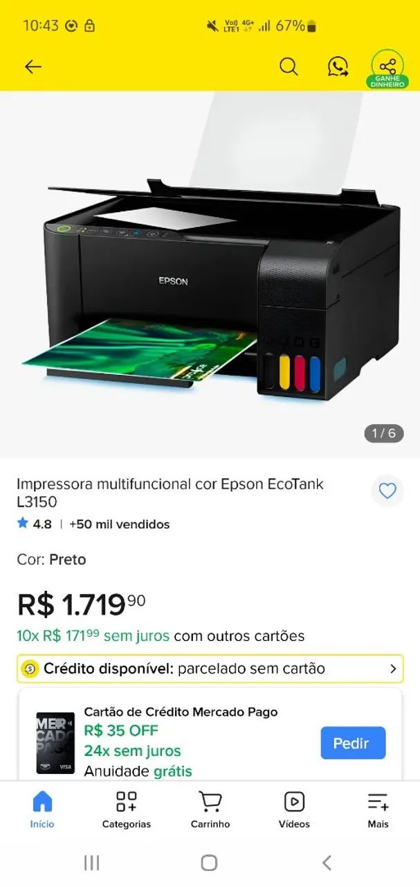 Impressora Epson l350 wifi - Foto 4
