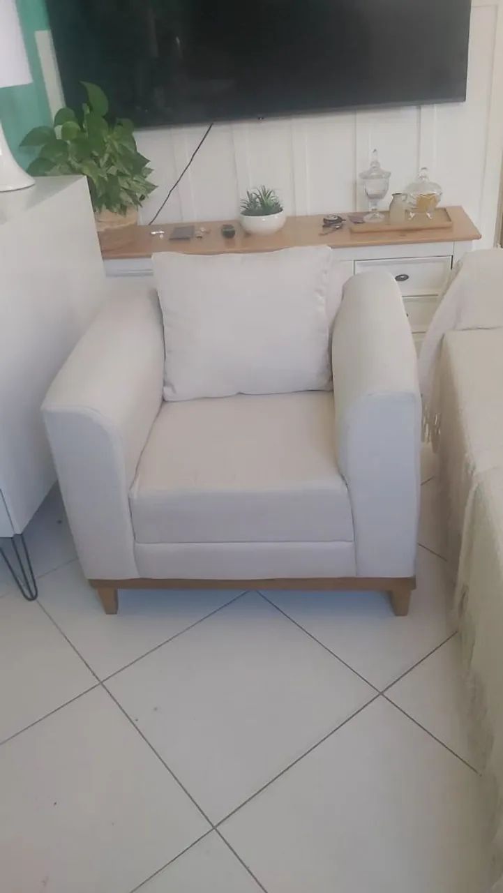 poltrona cinza claro - Foto 2