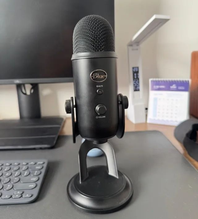 Microfone Blue Yeti Preto - Excelente Estado - Foto 2