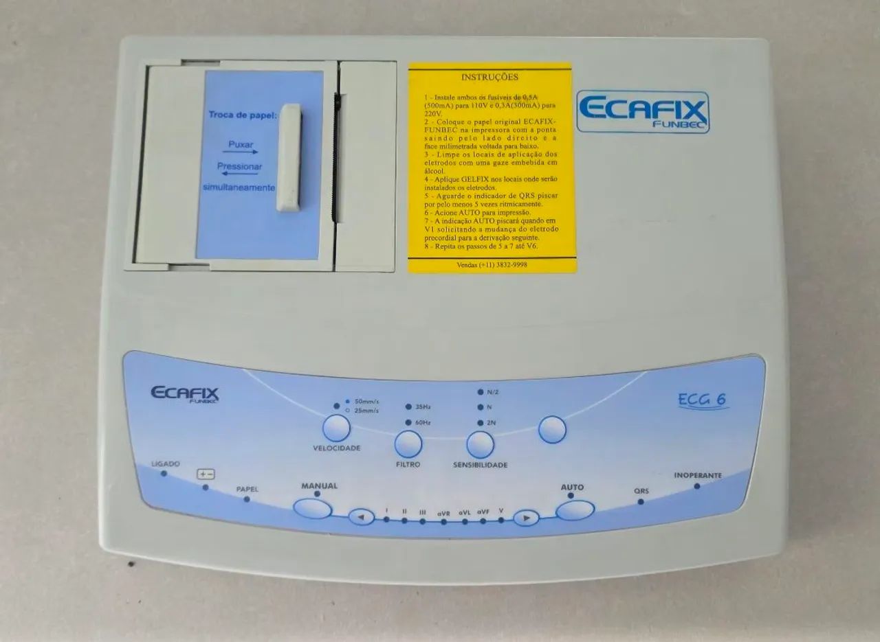 Eletrocardiograma Ecafix 6
