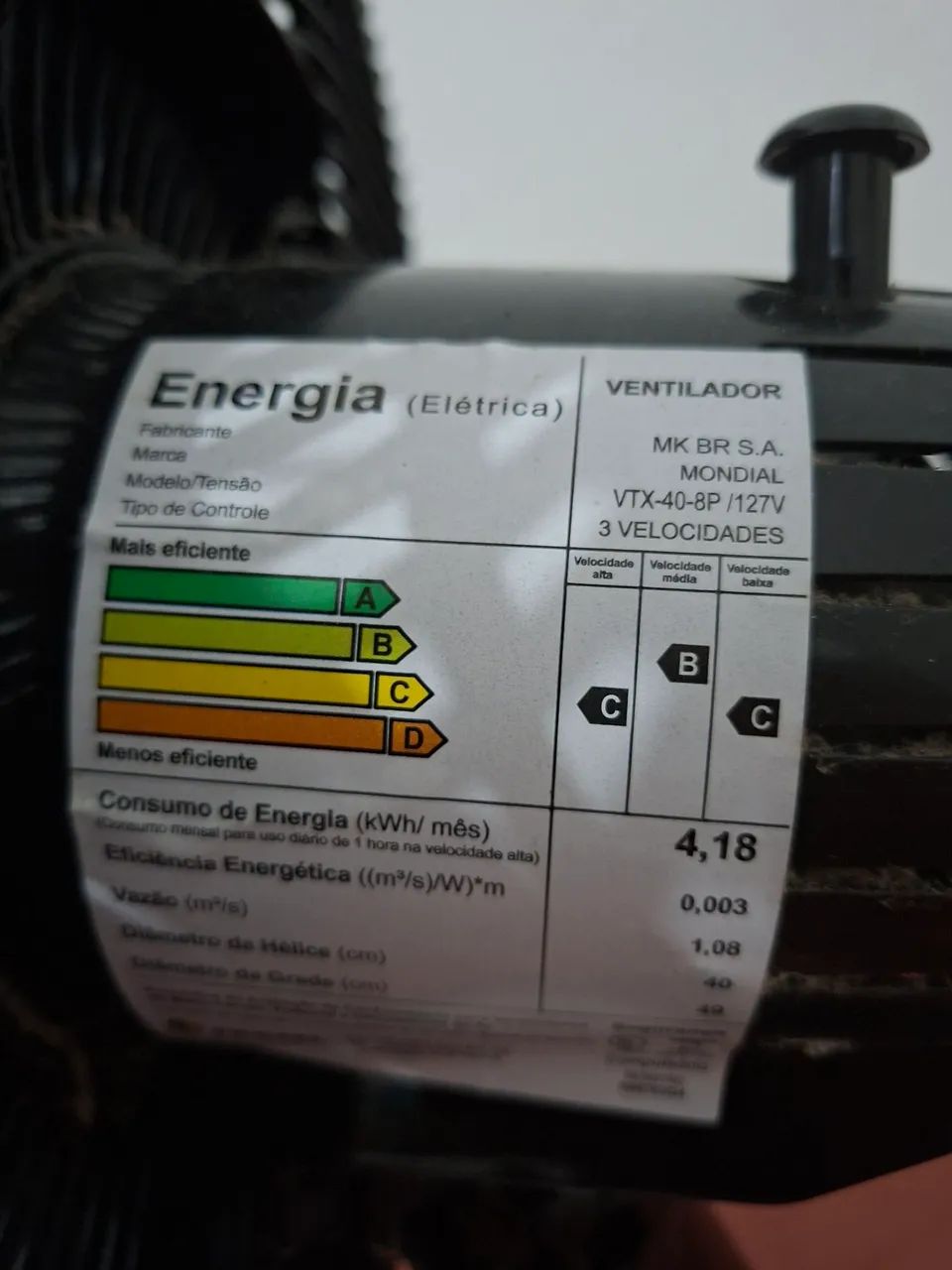 Vendo ventilador Mondial . - Foto 3