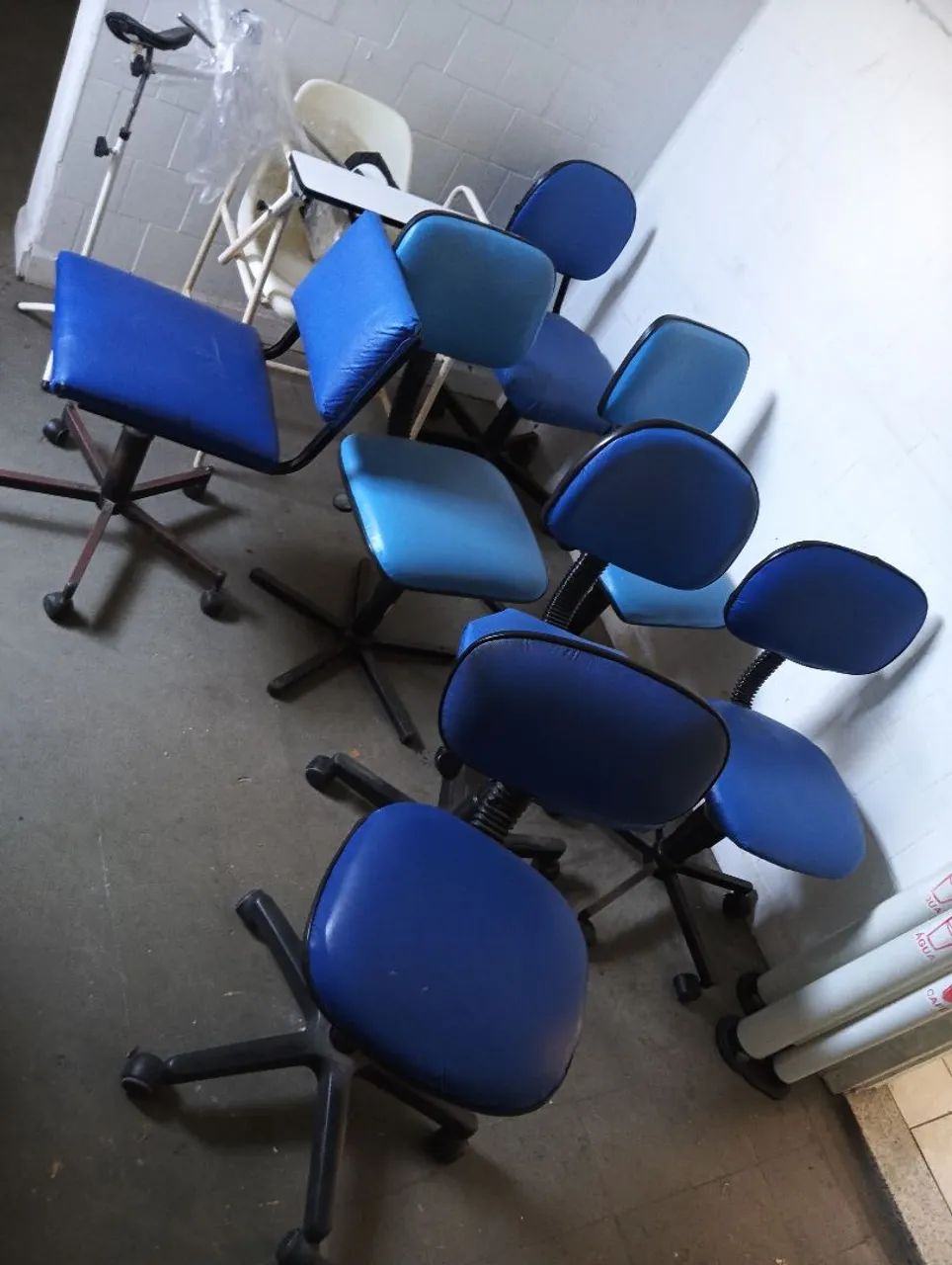 Cadeiras cor azul