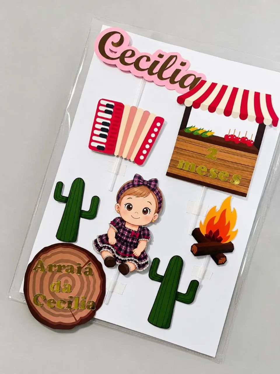 Topo de bolo personalizado  - Foto 2