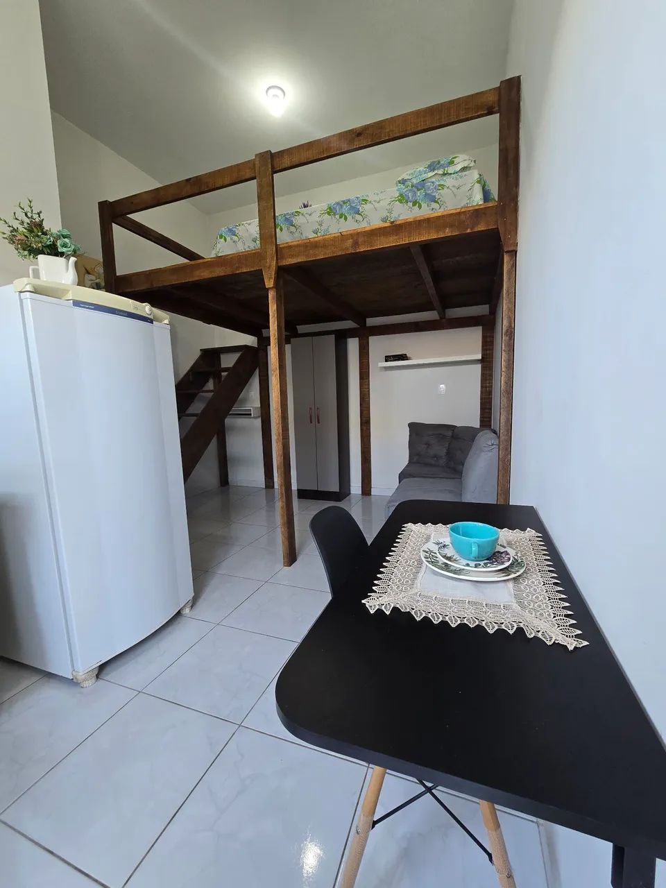 Kitnet Estilo loft MOBILIADA 