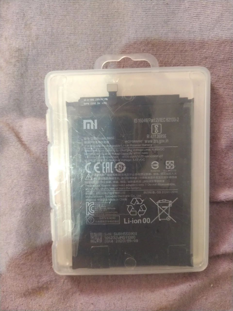 Bateria xiaomi bn55 HK ultra redmi 9s e 9 pro - Foto 2