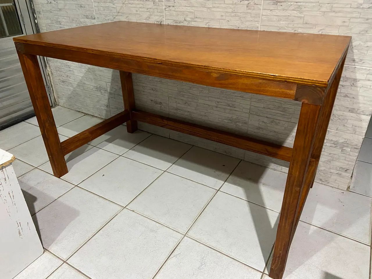 Mesa Rustica escrivaninha estilo industrial totalmente de madeira! Nova! - Foto 5