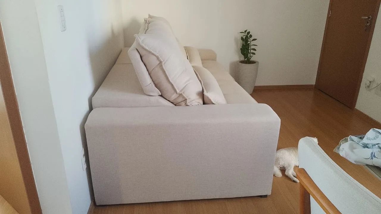 Sofá linho retrátil reclinável  - Foto 4