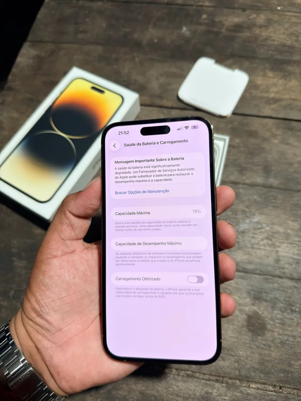 iPhone 14 Pro Max 128GB - Impecável + Caixa e Nota Fiscal - Foto 4