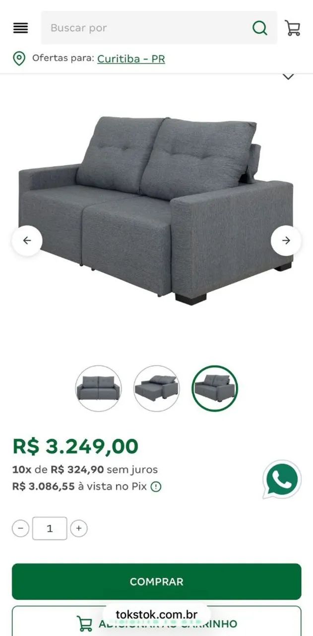 Sofá Tok stok  - Foto 5
