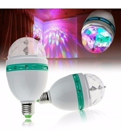 Luz Colorida Para Festas / Led Full Color Rotating Lamp