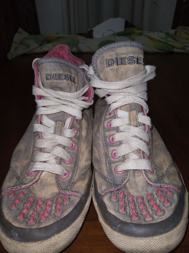 Tênis cano alto jeans Diesel  - Foto 2